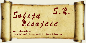 Sofija Misojčić vizit kartica